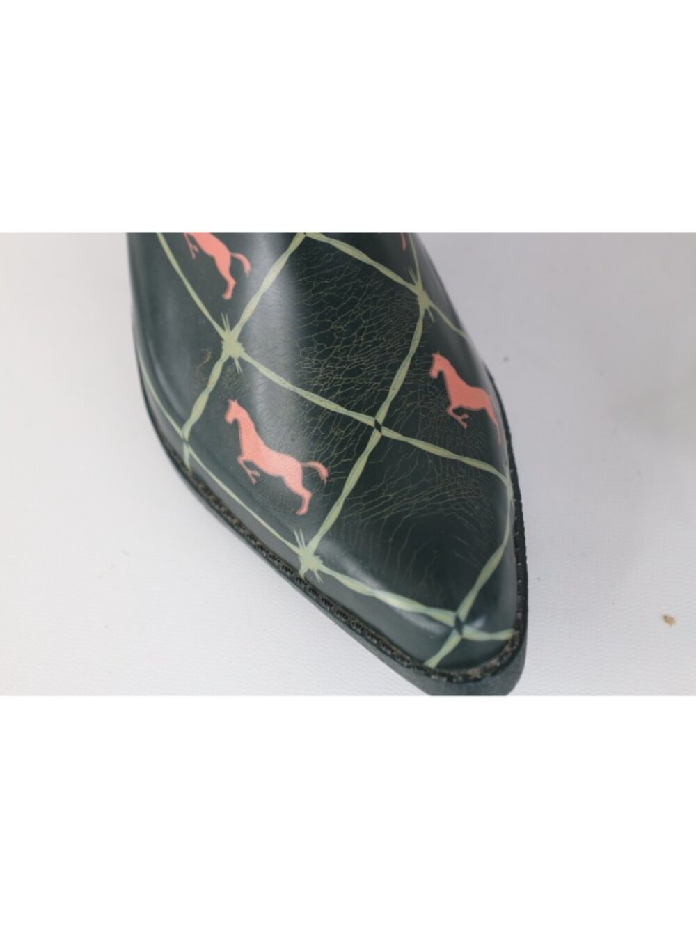 Deadstock Vtg Y2K Womens 7 Western Equestrian Horse Waterproof Rain Cowboy Boots - Picture 3 of 9